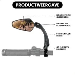 Esioh® Verstelbare Fietsspiegel Rechts Ebike Op Stuur - Achteruitkijkspiegel Fiets – Zijspiegel Fiets 360 ° Draaibaar - Zwart -BASIL Verkoop 1200x1200 1185
