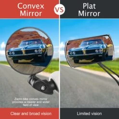 Zacro 2 Pack Fietsspiegel Ebike- Fietsbel- Veiligheidsspiegel- 360° Verstelbare En Draaibare Fietsspiegel– Universeel- Zwart -BASIL Verkoop 1200x1200 1191
