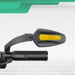 Merkloos Fietsspiegel + Reflectiestrip - Links - E-bike - Verstelbaar 360 Graden - Zwart -BASIL Verkoop 1200x1200 1211