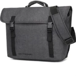 Fietstas Laptoptas 15 6 Inch - Schoudertas - Afneembare Enkele Fietstas - Laptop Fietstas Waterdicht - 17 Liter - Antraciet