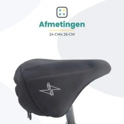 Voltano Luxe Gel Zadelhoes Fiets – Zwart – Met Uitsparing – Brede Fietszadels - 100% Waterdicht - Universele Zadeldek -BASIL Verkoop 1200x1200 1384