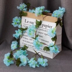 Merkloos Bloemenslinger Fiets - Bloemenstreng - Bloemenslinger Plastic - Bloemenslinger Fietsmand - Fiets Bloemen - 235 Cm - Kunst Hangplant -BASIL Verkoop 1200x1200 140