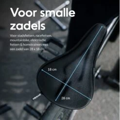 Dyken Zadelhoes Fiets Gel - Zadeldek - Universele Fietszadelhoes - Smalle Zadels - Zwart -BASIL Verkoop 1200x1200 1419