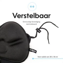 Dyken Zadelhoes Fiets Gel - Zadeldek - Universele Fietszadelhoes - Smalle Zadels - Zwart -BASIL Verkoop 1200x1200 1420