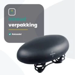 Voltano Rokzadel / Fietszadel – Rok – Zwart - Foam Vulling - Ademend En Comfortabel Materiaal -BASIL Verkoop 1200x1200 1506