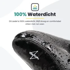 Voltano City XXXL Fietszadel – Unisex Extra Breed Fietszadel – Tegen Zadelpijn – 100% Waterdicht – Incl. Gratis Zadelstrop - Zwart -BASIL Verkoop 1200x1200 1532