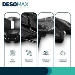 Fietszadel Voor Dames En Heren DesoMax Sport Comfortabel Gel Zadel - Unisex - Sport Design - Zwart - MTB En Race Geschikt. -BASIL Verkoop 1200x1200 1546