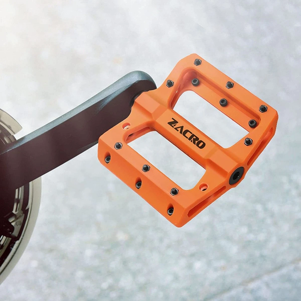 Zacro Fietspedalen - Nylon Antislip Mountainbike Pedalen - Platformpedalen - 9/16 - 2 Lagers - Antislip Waterdicht Anti Stof - Oranje 8 Zacro Fietspedalen - Nylon Antislip Mountainbike Pedalen - Platformpedalen - 9/16 - 2 Lagers - Antislip Waterdicht Anti Stof - Oranje - Afbeelding 8