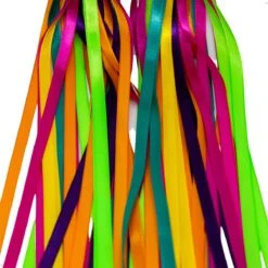 Entergoods® Stuurslingers - Fiets Versiering Kinderen - Stuurversiering Slingers - Handvat Streamers Voor Meisjes - Streamers Voor Jongens - Groen Oranje Paarse Franjes - 2 Stuks - 24 CM - Stuurslingers Voor Kinderfiets -BASIL Verkoop 1200x1200 1646