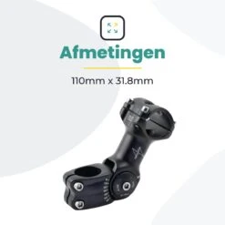 Voltano A-Head Verstelbare Stuurpen Voorbouw – 1-1/8” 28,6 / 110 Mm / 31,8 Mm – Zwart - º60 Graden Verstelbaar - Stuur Verhoger - Stuur Verlenger 12 Voltano A-Head Verstelbare Stuurpen Voorbouw – 1-1/8” 28,6 / 110 Mm / 31,8 Mm – Zwart - º60 Graden Verstelbaar - Stuur Verhoger - Stuur Verlenger -BASIL Verkoop 1200x1200 1667