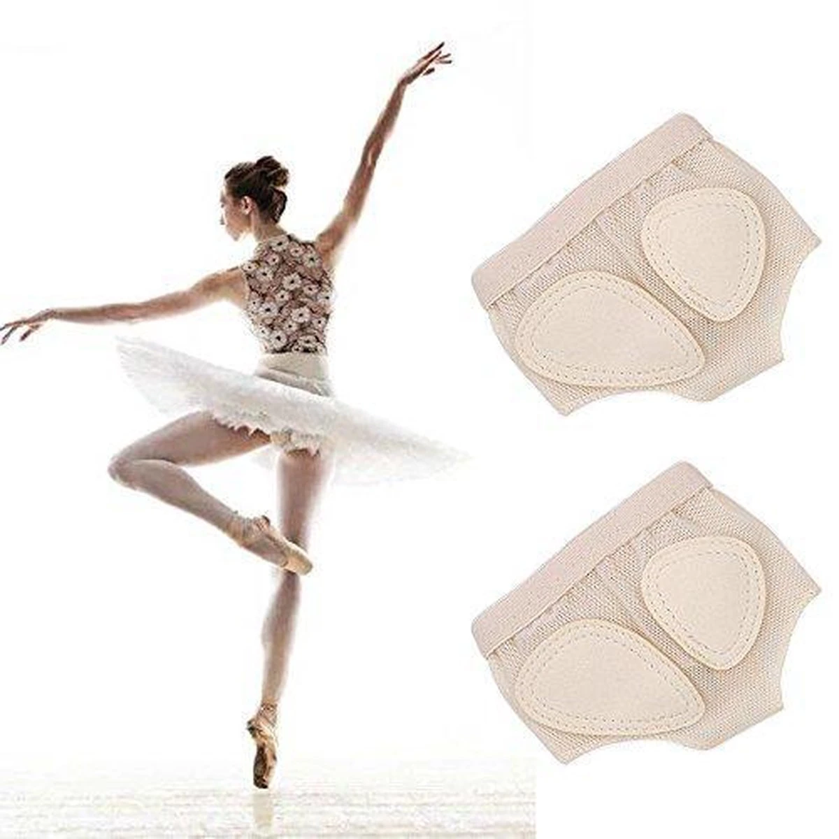 Merkloos Dansvoetjes | Ballet Zool | Dansschoenen | Dans Sokken | Voeten Bescherming 3 Merkloos Dansvoetjes | Ballet Zool | Dansschoenen | Dans Sokken | Voeten Bescherming - Afbeelding 3