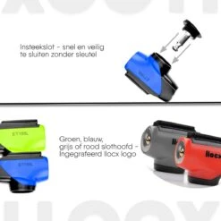 LLOCX Fiets Kettingslot Van 1 Meter + 2 Sleutels – 7mm Roestvrij Aluminium – Sluiten Zonder Sleutel – Insteekslot Met Zwarte Kliksluiting – Krasvrije & Scheurvrije Sleeve -BASIL Verkoop 1200x1200 177