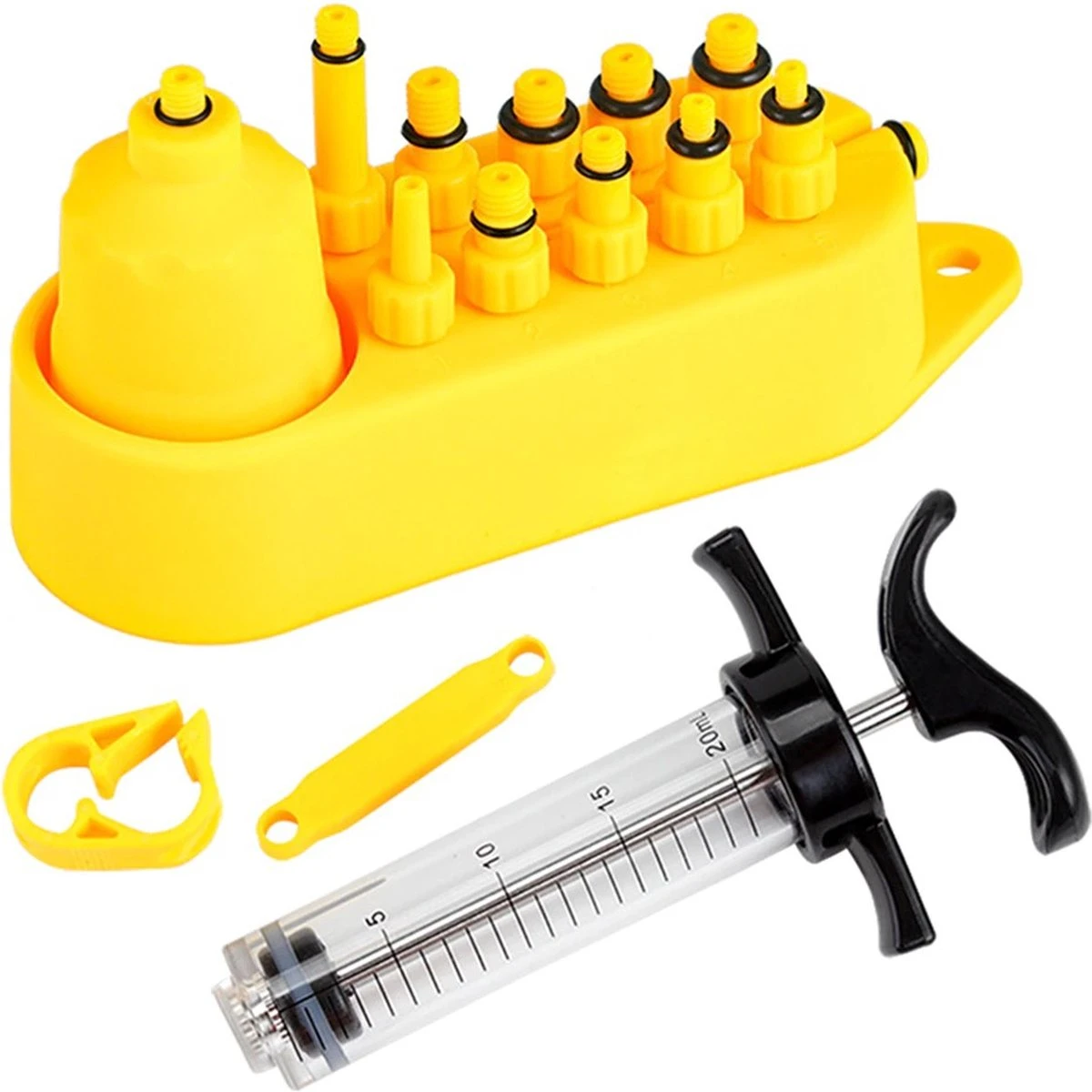 Merkloos Fiets Hydraulische Schijfrem Olie Bleed Kit Tool Voor Shimano Sram Magura Tektro Hope Series Bike Brake Reparatie 2 Merkloos Fiets Hydraulische Schijfrem Olie Bleed Kit Tool Voor Shimano Sram Magura Tektro Hope Series Bike Brake Reparatie - Afbeelding 2