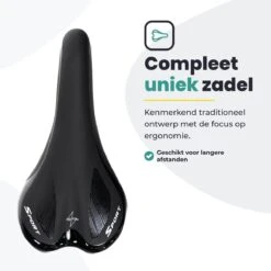 Voltano Race / MTB Fietszadel - Zwart - Unisex - Mountainbike Zadel - Stevig En Licht -BASIL Verkoop 1200x1200 2060