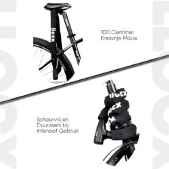 LLOCX Fiets Kettingslot Van 1 Meter + 2 Sleutels – 6mm Roestvrij Aluminium – Sluiten Zonder Sleutel – Insteekslot Met Zwarte Kliksluiting – Krasvrije & Scheurvrije Sleeve -BASIL Verkoop 1200x1200 256
