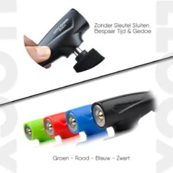 LLOCX Fiets Kettingslot Van 1 Meter + 2 Sleutels – 6mm Roestvrij Aluminium – Sluiten Zonder Sleutel – Insteekslot Met Zwarte Kliksluiting – Krasvrije & Scheurvrije Sleeve -BASIL Verkoop 1200x1200 257