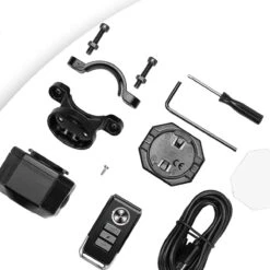 Onirique - Fiets Alarm Systemen - Fiets Alarm - Anti Diefstal - Met Afstandsbediening - Scooter Slot - Draadloos - USB-C Waterdicht - Motorfiets - Bike - Tracker - Anti-Theft - Vibratie - Scooter - Alarm Systeem - Fiets Alarm -BASIL Verkoop 1200x1200 285