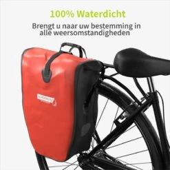 ACROPAQ Fietstas - Enkele, 25L, Waterdicht, Dragen Als Handtas En Schoudertas, Met Reflectoren - Ook Voor Elektrische Fietsen - Oranje -BASIL Verkoop 1200x1200 31