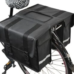 Strex Dubbele Fietstassen Waterdicht – Fietstas 40 Liter – Zwart - Met Reflectoren - Elektrische Fiets