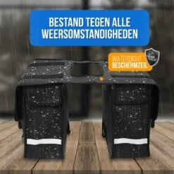 Strex Dubbele Fietstassen Waterdicht – Fietstas 40 Liter – Zwart - Met Reflectoren - Elektrische Fiets -BASIL Verkoop 1200x1200 390