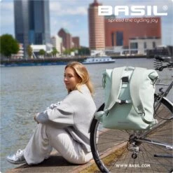 Basil SoHo Fietsrugzak Nordlicht - Enkele Fietstas - Mosgroen - 17 Liter -BASIL Verkoop 1200x1200 410