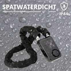 PIXMY® - 2-in-1 Fietsslot 80cm Met Alarm - Fietsslot Ketting Cijferslot Kettingslot - Fietsalarm 110db - Scooteralarm Scooterslot -BASIL Verkoop 1200x1200 42