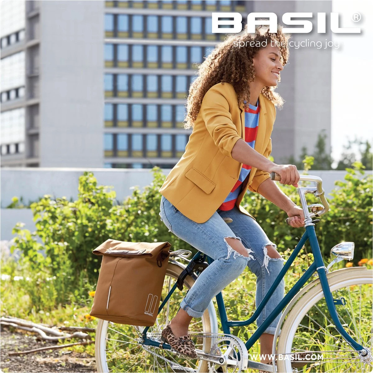 Basil City Fietsshopper - Enkele Fietstas - Camel Bruin - 16 Liter 12 Basil City Fietsshopper - Enkele Fietstas - Camel Bruin - 16 Liter - Afbeelding 12