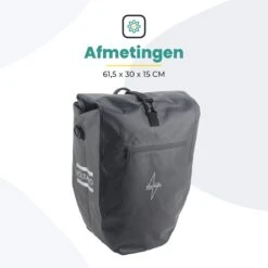 Voltano Luxe Fietstas Greek 28L - Enkele Pakaftas - Zwart Met Motief - 100% Waterdicht - Gratis Schouderband 19 Voltano Luxe Fietstas Greek 28L - Enkele Pakaftas - Zwart Met Motief - 100% Waterdicht - Gratis Schouderband -BASIL Verkoop 1200x1200 463