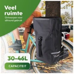 Ekostar® Online Shopping - Fietstassen Dubbel - Rolltop - Fietstas - Waterbestendig - Fietstassen Elektrische Fietsen - 46 L 11 Ekostar® Online Shopping - Fietstassen Dubbel - Rolltop - Fietstas - Waterbestendig - Fietstassen Elektrische Fietsen - 46 L -BASIL Verkoop 1200x1200 475