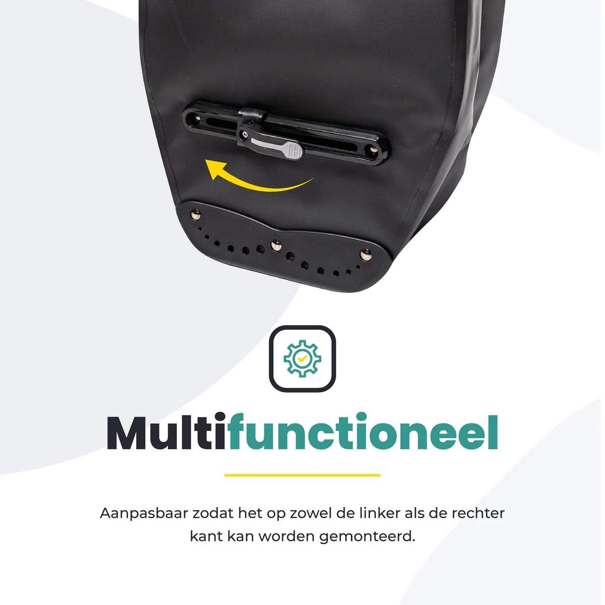 Voltano Luxe Fietstas 28L - Enkele Pakaftas - Zwart / Rood - 100% Waterdicht - Gratis Schouderband 8 Voltano Luxe Fietstas 28L - Enkele Pakaftas - Zwart / Rood - 100% Waterdicht - Gratis Schouderband - Afbeelding 8