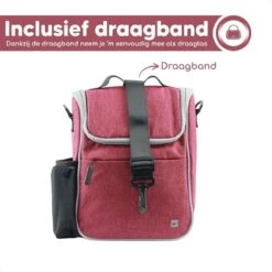 Bablue Stuurtas Fiets - Roze Fietstas - Met Regenhoes - Handig Te Bevestigen - Fietstas Enkel - Fietstas Stuur - Afneembaar - Stuurtas Fiets Waterproof - Schoudertas - Elektrische Fietsen - Stuurtas Met Smartphone Houder -BASIL Verkoop 1200x1200 515