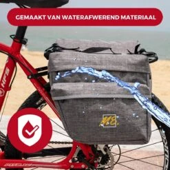 Dubbele Fietstas - Compact 26L Draagbaar- Waterafstotend - Ritssluiting -BASIL Verkoop 1200x1200 57