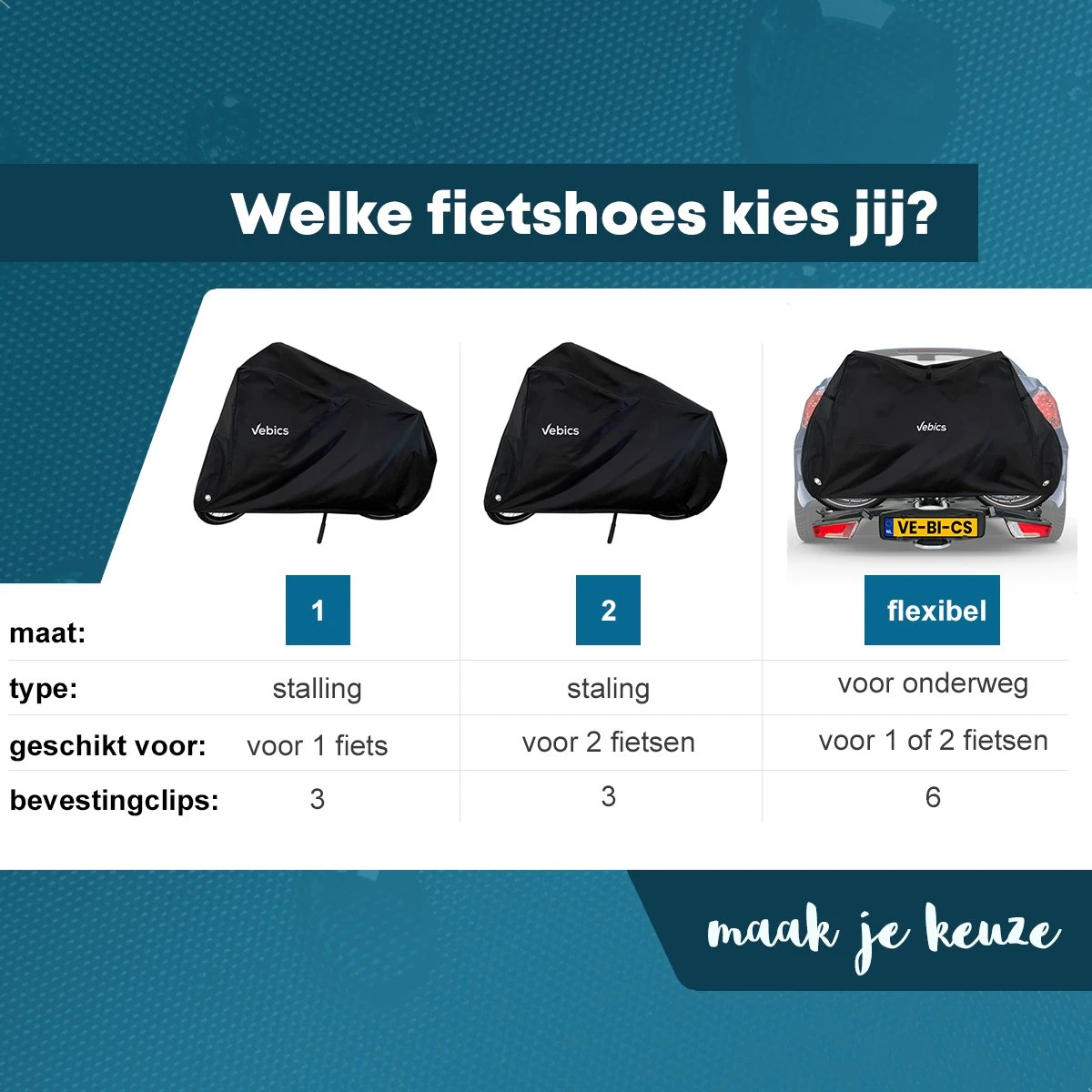 Vebics® Fietshoes Voor 1 Fiets Waterdicht - Elektrische Fiets - Fietsbeschermhoes - Stalling - Zwart 5 Vebics® Fietshoes Voor 1 Fiets Waterdicht - Elektrische Fiets - Fietsbeschermhoes - Stalling - Zwart - Afbeelding 5