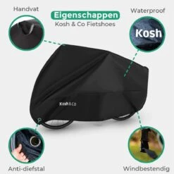 Merkloos Fietshoes Voor 2 Fietsen - Fietshoes Waterdicht - XL - Incl. Gratis Zakje & Zadelhoes -BASIL Verkoop 1200x1200 711