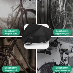 Merkloos Fietshoes Voor 2 Fietsen - Fietshoes Waterdicht - XL - Incl. Gratis Zakje & Zadelhoes -BASIL Verkoop 1200x1200 712