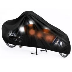 Merkloos Bakfiets Hoes - Waterdicht - CargoBike - Dolly - Cargo 2 Wieler Fietshoes - A-Kwaliteit - Zwart -BASIL Verkoop 1200x1200 722