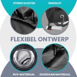 Merkloos Fietshoes Voor 1/2 Fietsen - Luxe Fiets Hoes - Waterdicht 210D Polyester Zwart - Inclusief Opbergzak -BASIL Verkoop 1200x1200 728