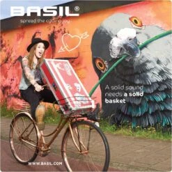 Basil Robin Fietsmand - Voor - Inclusief Bevestigingsmateriaal - Zwart -BASIL Verkoop 1200x1200 815