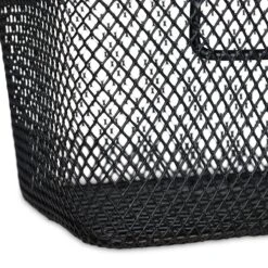 Relaxdays Fietsmand Stuur - Fietsmandje Met Haken - Fiets Mand Voorop - Klein - Metaal - Zwart -BASIL Verkoop 1200x1200 821