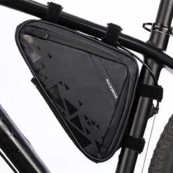 Merkloos Decopatent® PRO Fiets Frametas - Driehoek - Fietstas Voor Onder Fietsframe Tas - Waterdicht - Racefiets - Koersfiets - MTB - Ebike