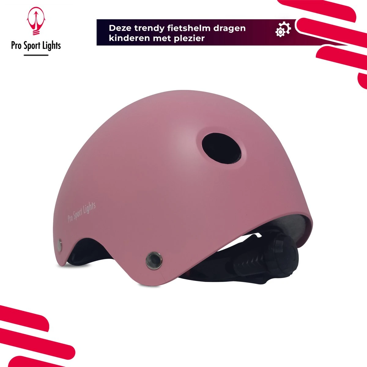 Kinderfietshelm Pro Sport Lights - Skate Fietshelm Voor Kinderen - Matt Roze Pink - Kinderhelm 50 - 56 Cm 10 Kinderfietshelm Pro Sport Lights - Skate Fietshelm Voor Kinderen - Matt Roze Pink - Kinderhelm 50 - 56 Cm - Afbeelding 10