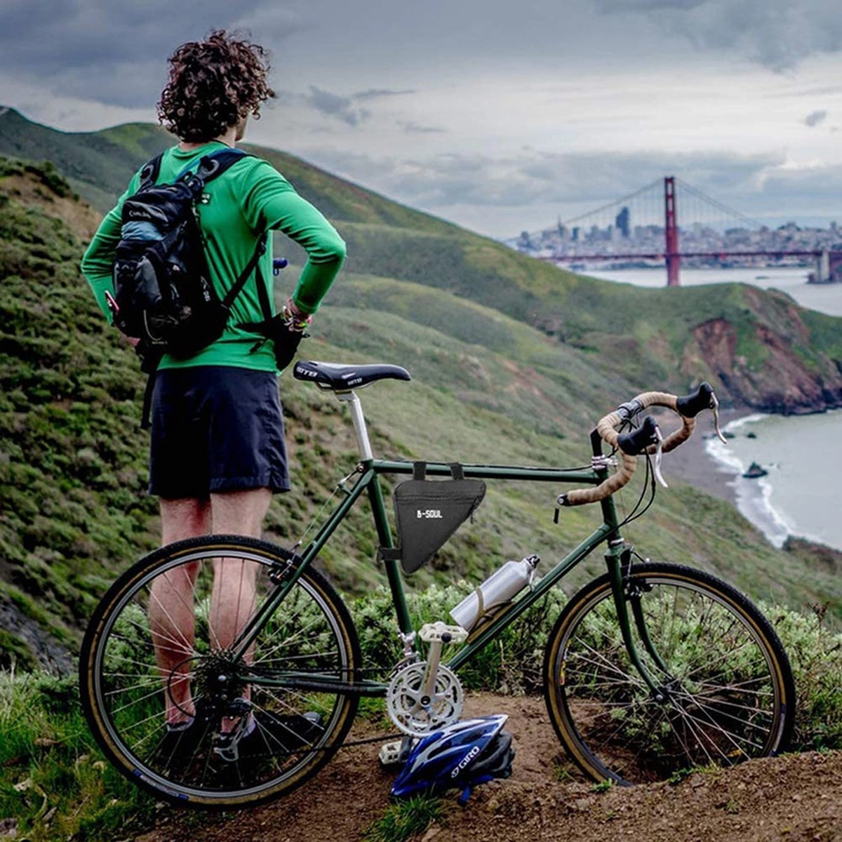 Merkloos Fiets Frame Tas - Driehoek Opbergtas - Frametas Racefiets - Fietstas Stuur / Zadel - Wielrennen - Fietsframe Opbergtas - Waterproof 4 Merkloos Fiets Frame Tas - Driehoek Opbergtas - Frametas Racefiets - Fietstas Stuur / Zadel - Wielrennen - Fietsframe Opbergtas - Waterproof - Afbeelding 4