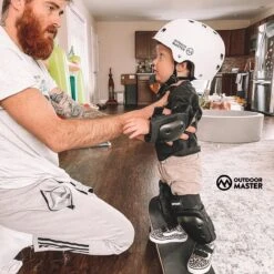 OutdoorMaster Helm Voor Kinderen – Fietselm Kinderen – SkateHelm Kindren – Sporthelm – Jongens – Meisjes – Wit – Maat M (52-56) -BASIL Verkoop 1200x1200 917