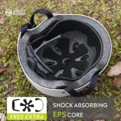 OutdoorMaster Helm Voor Kinderen – Fietselm Kinderen – SkateHelm Kindren – Sporthelm – Jongens – Meisjes – Wit – Maat M (52-56) -BASIL Verkoop 1200x1200 919