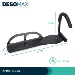 Fiets Ophangsysteem Ophangbeugel En Muurbeugel DesoMax® Muurhaak - Muurbevestiging Voor Met De Wiel Aan De Muur - Wandhouder - Fietshaak -BASIL Verkoop 1200x1200 950