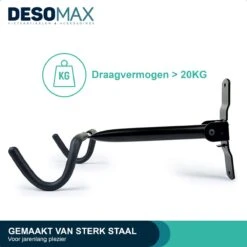 Fiets Ophangsysteem Ophangbeugel En Muurbeugel DesoMax® Muurhaak - Muurbevestiging Voor Het Frame - Wandhouder -BASIL Verkoop 1200x1200 960