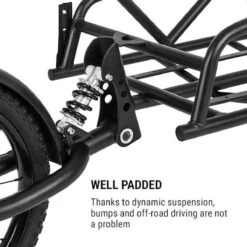 Klarfit Follower Fietsaanhanger Set - Fietskar 16" Luchtband - Aanhangwagen 35 Kg Belastbaarheid - Transporttas 120 Liter -BASIL Verkoop 1200x1200 994