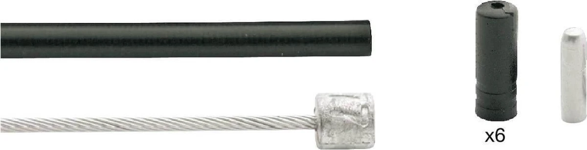 Versnellingskabelset Elvedes Nexus 3 1700 / 2250 Mm RVS - Zwart (op Kaart) 4 Versnellingskabelset Elvedes Nexus 3 1700 / 2250 Mm RVS - Zwart (op Kaart) - Afbeelding 4