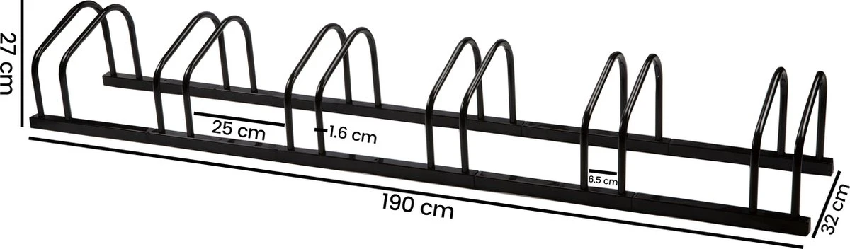Fietsenrek 6 Fietsen Tom - Zwart - Goets 8 Fietsenrek 6 Fietsen Tom - Zwart - Goets - Afbeelding 8