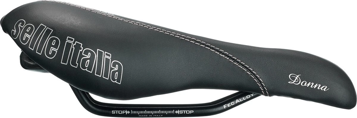 Selle Italia Donna Gel Flow L2 Fietszadel - Stalen Rails - Zwart 10 Selle Italia Donna Gel Flow L2 Fietszadel - Stalen Rails - Zwart - Afbeelding 10